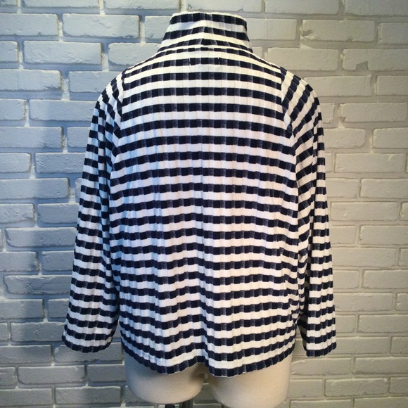 NWOT Madewell Velvet Striped Mock-Neck Top XXL - Picture 9 of 10